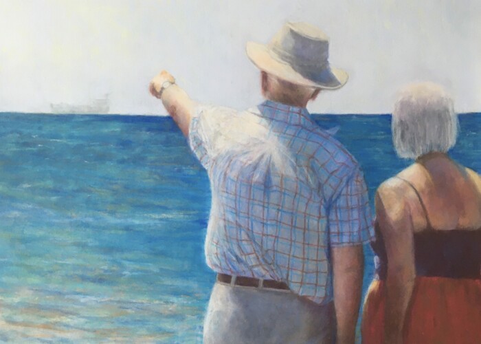 Un couple à la mer